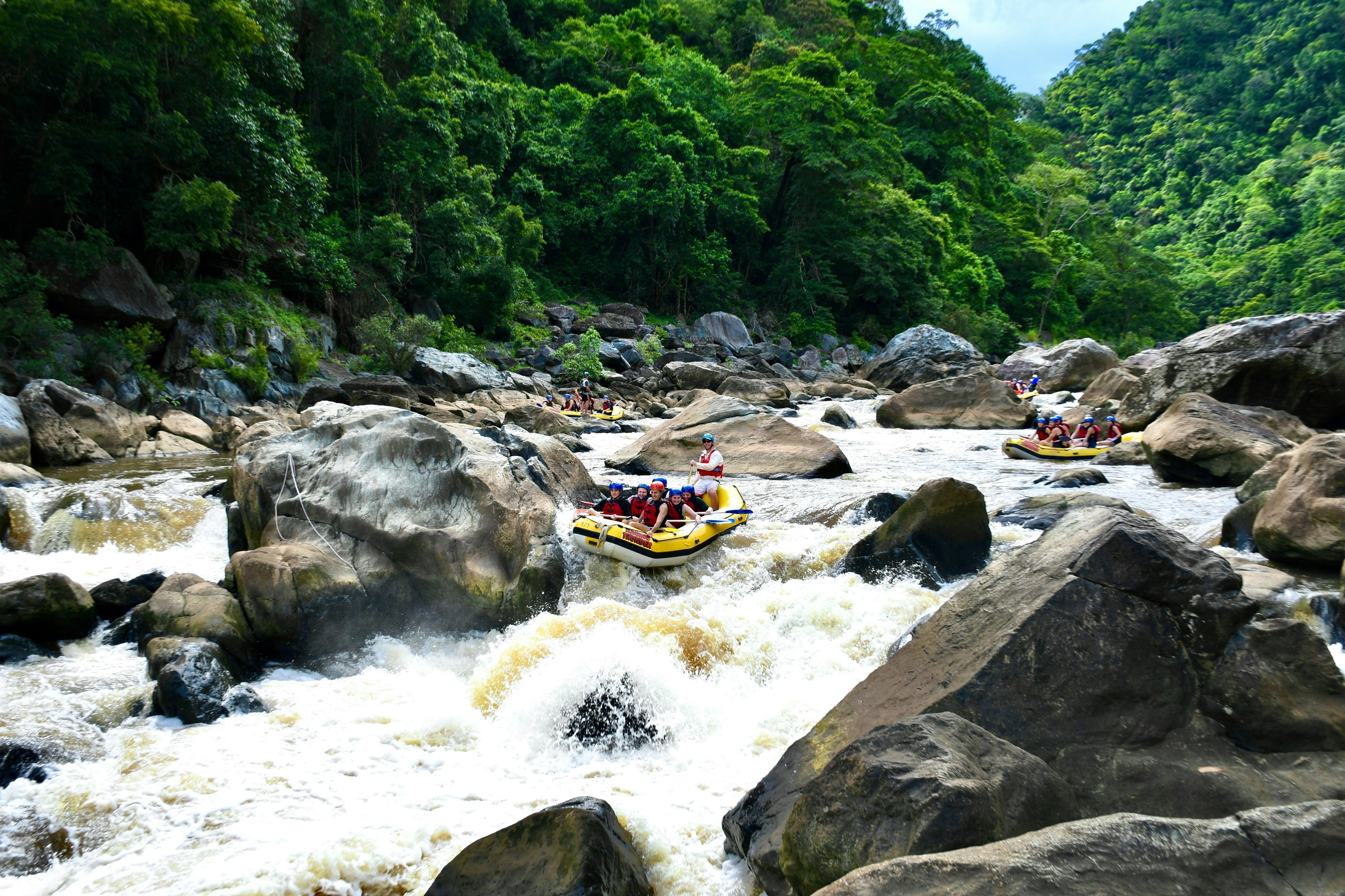 Raft through the spectacular Barron Gorge