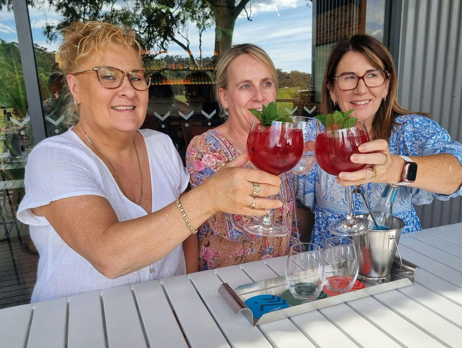 Ladies cheers drinks