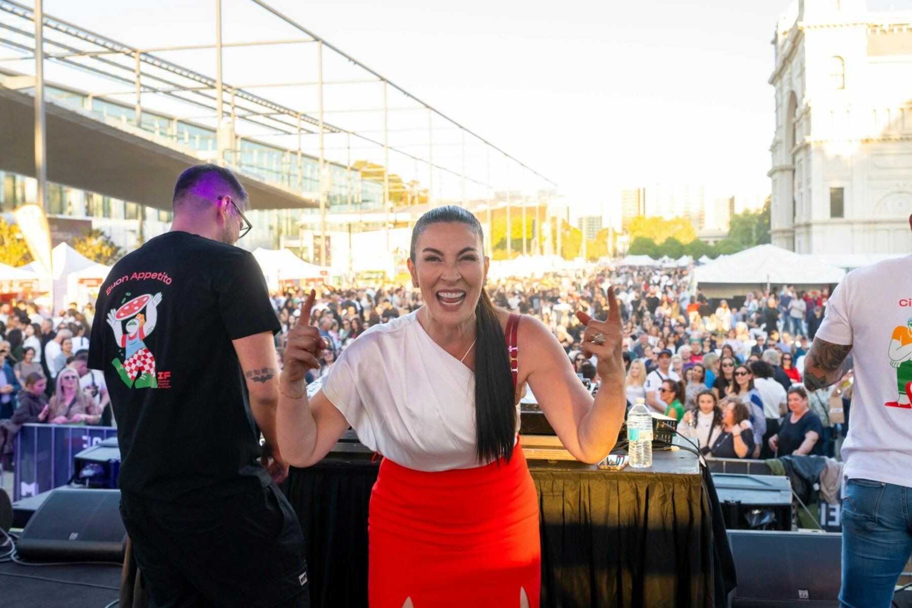 Live entertainment brings energy and excitement to the Italian Festa & Expo main stage.