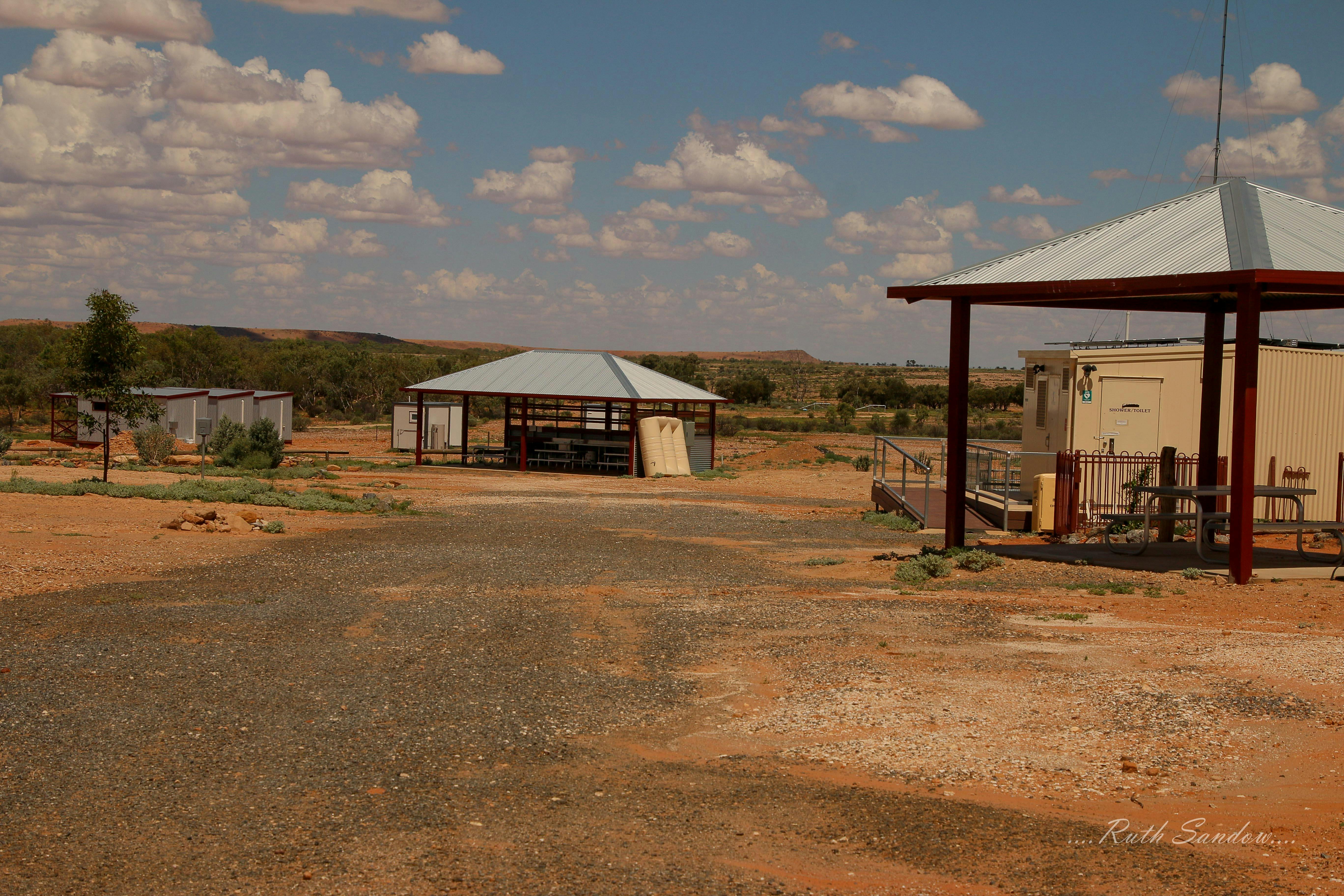 Milparinka caravan park pathway