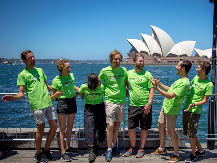 alt="local tour guide team at I'm Free Walking Tours Sydney"