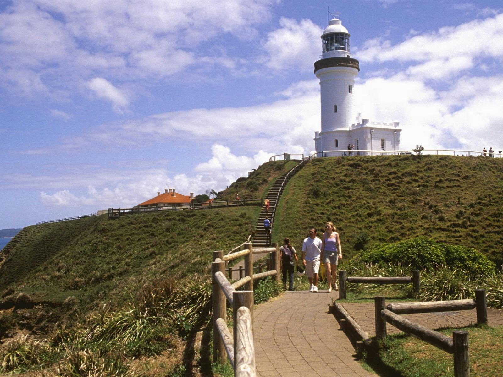 Visitors enjoying the scenic walk at Byron Bay Lighthouse