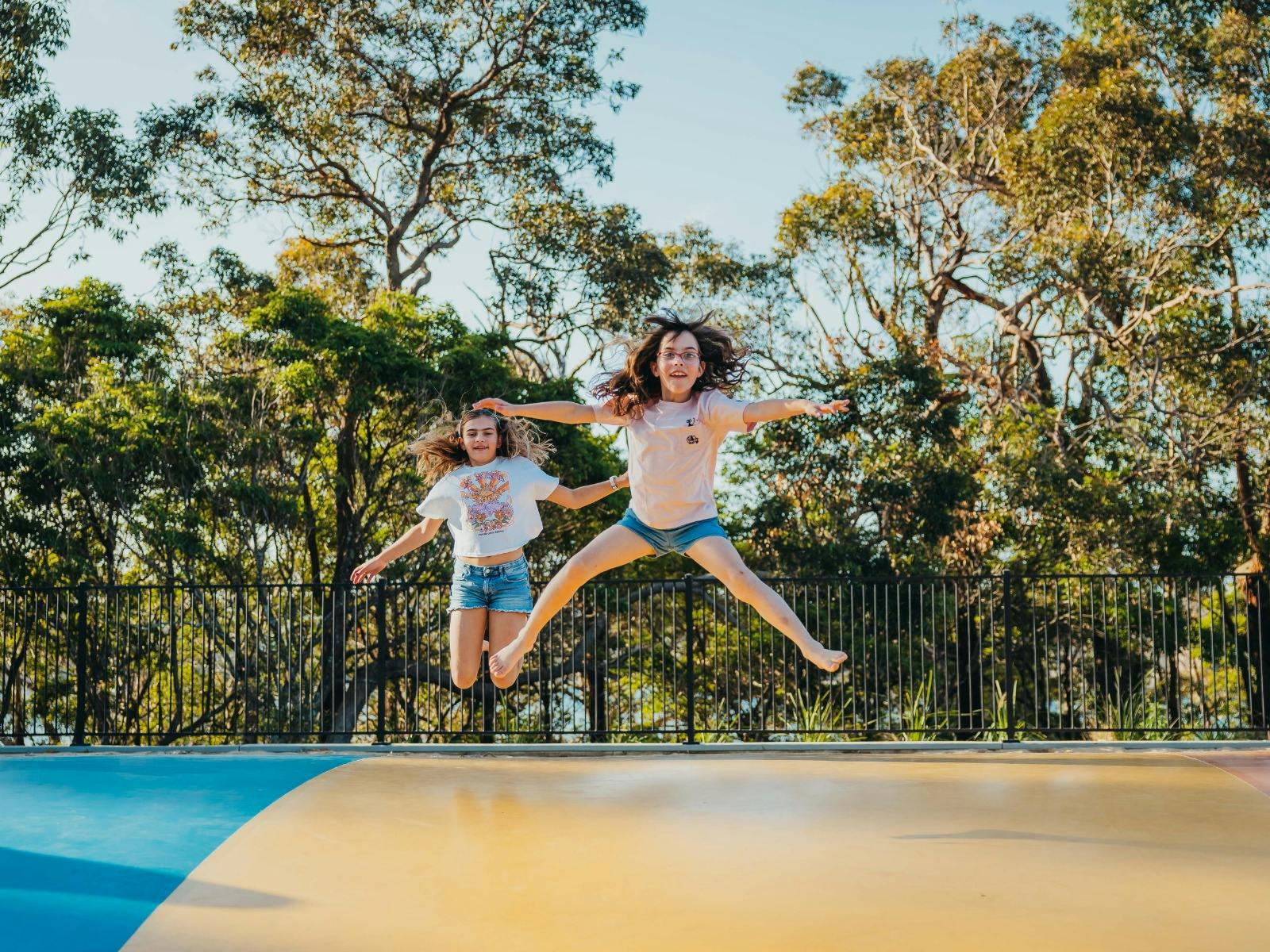 Kid on Jumping Pillow - Holiday Haven Ulladulla