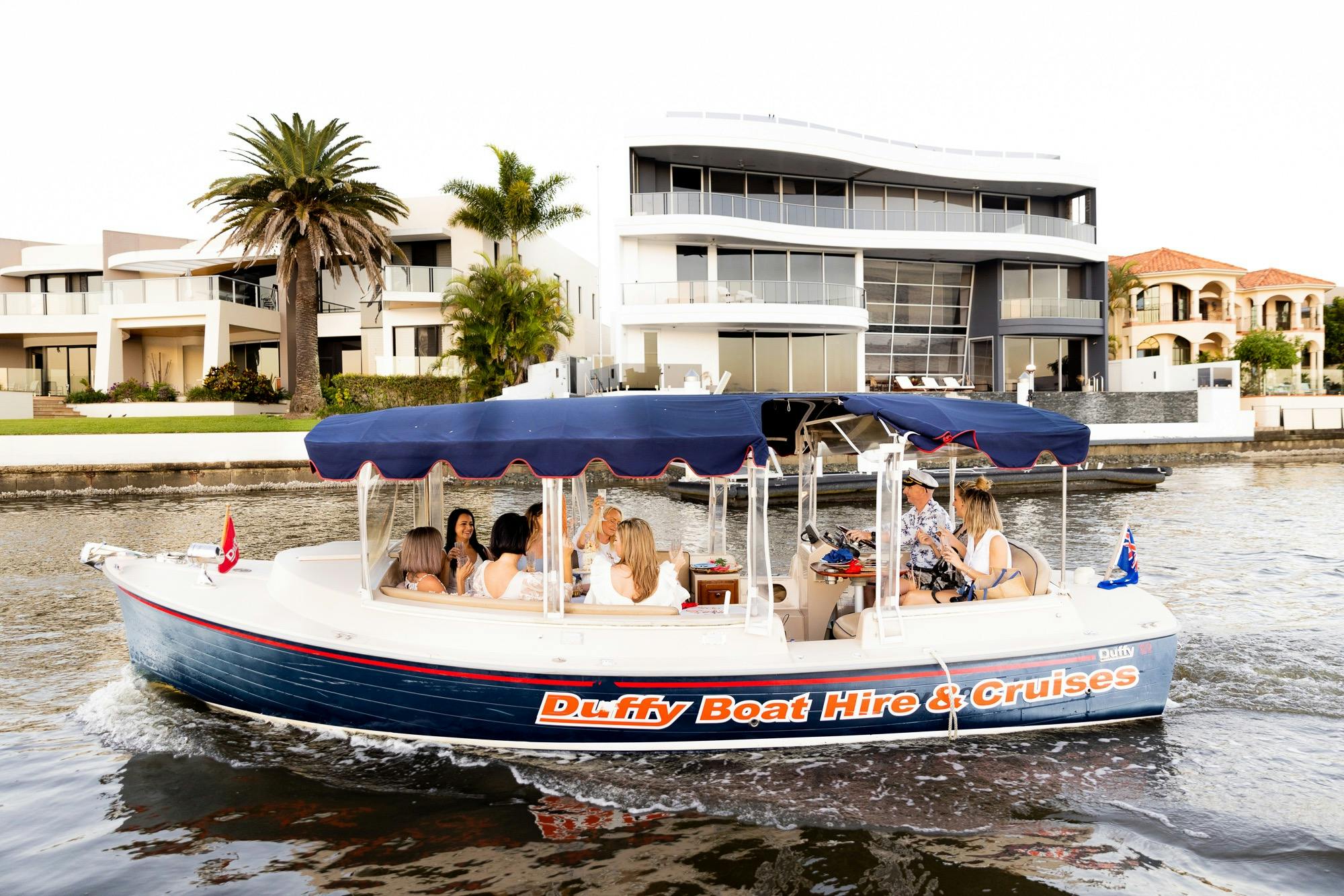 Duffy Boat Hire Gold Coast Canal Cruise Girls Day Out