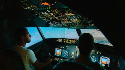 Jet Flight Simulator Cockpit