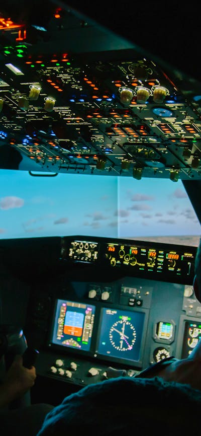 Jet Flight Simulator Cockpit
