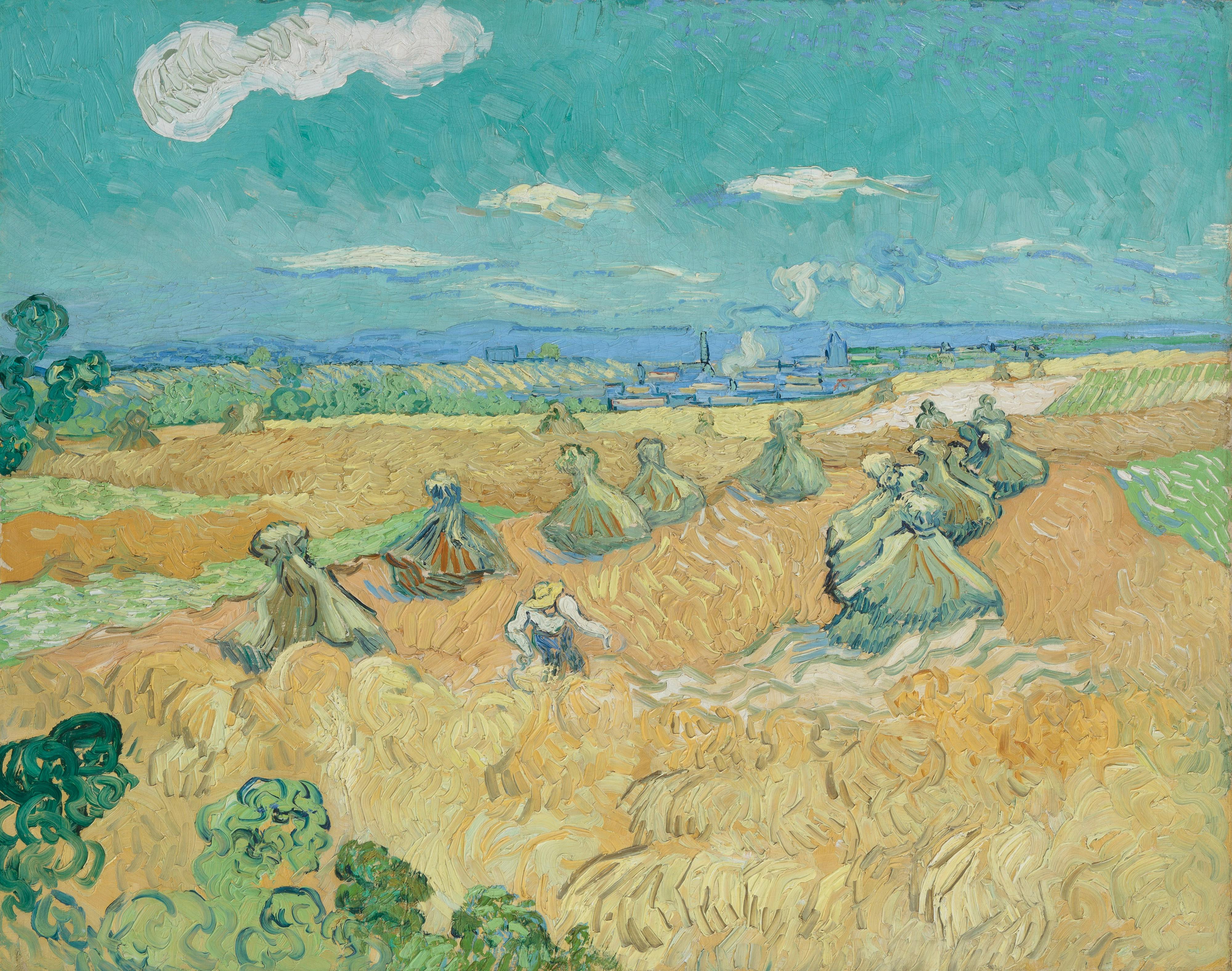 Vincent van Gogh, Wheat Fields with Reaper, Auvers, 1890, oil on canvas. Toledo Museum of Art, Ohio,