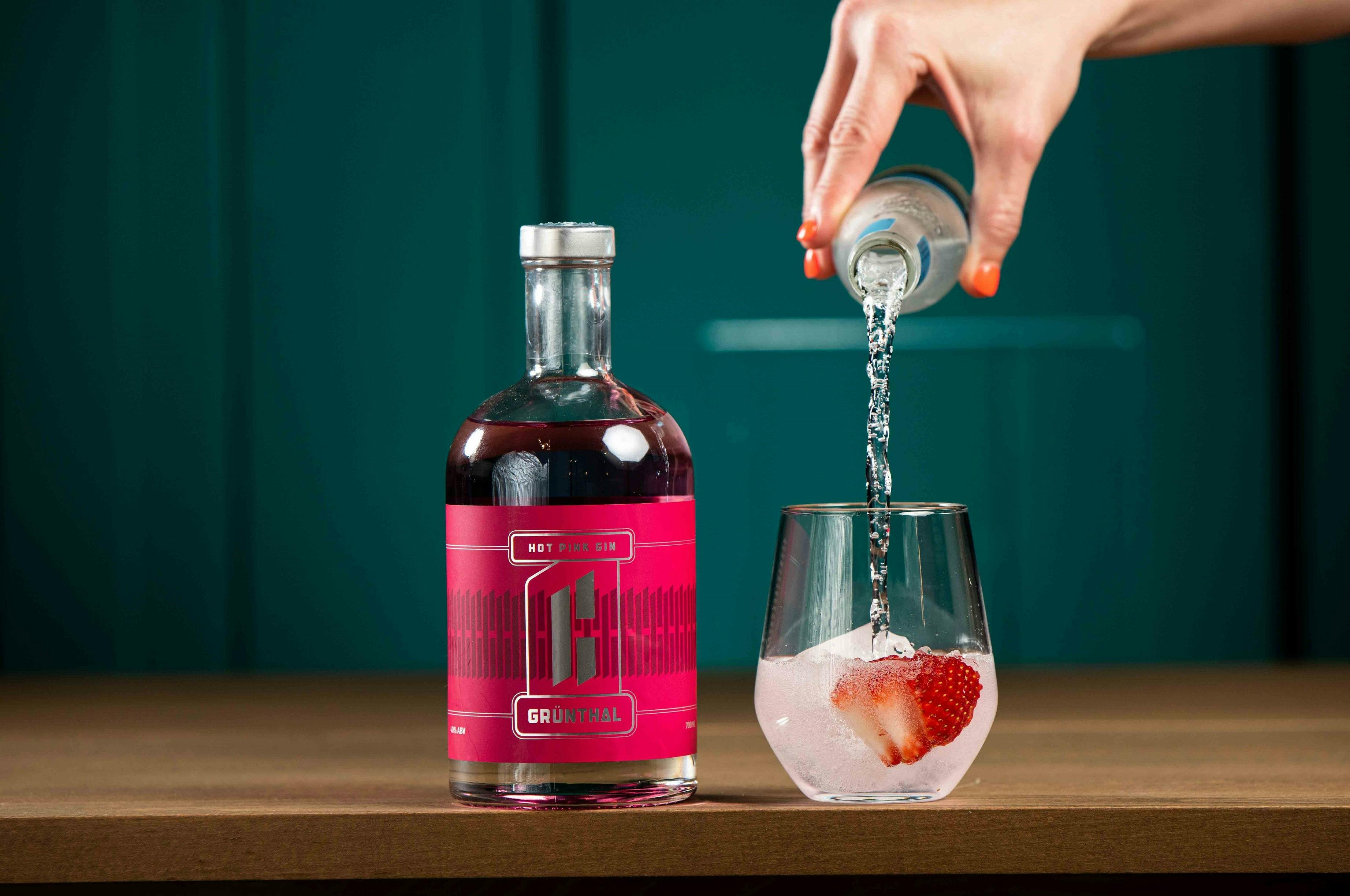 Grunthal Hot Pink Gin and Tonic