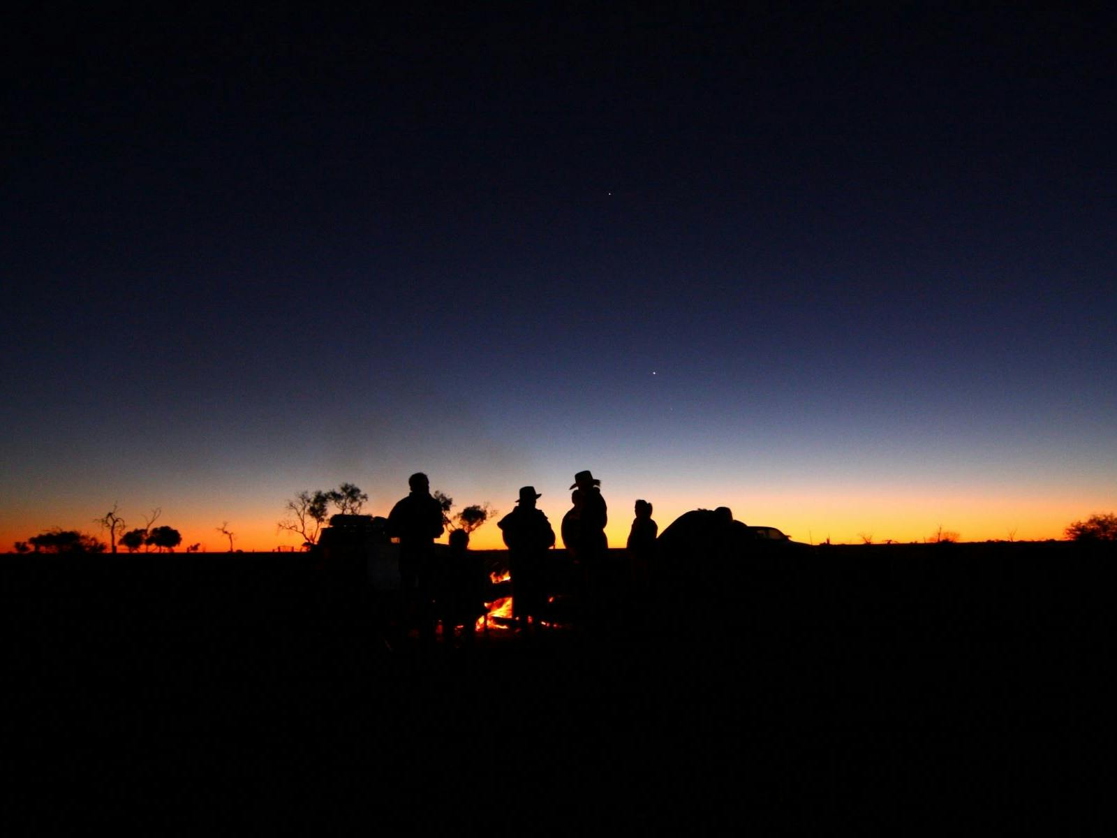 Sunset while on the Great Australian Charity Cattle Drive Sunset while on the Great Australian Charity Cattle Drive
