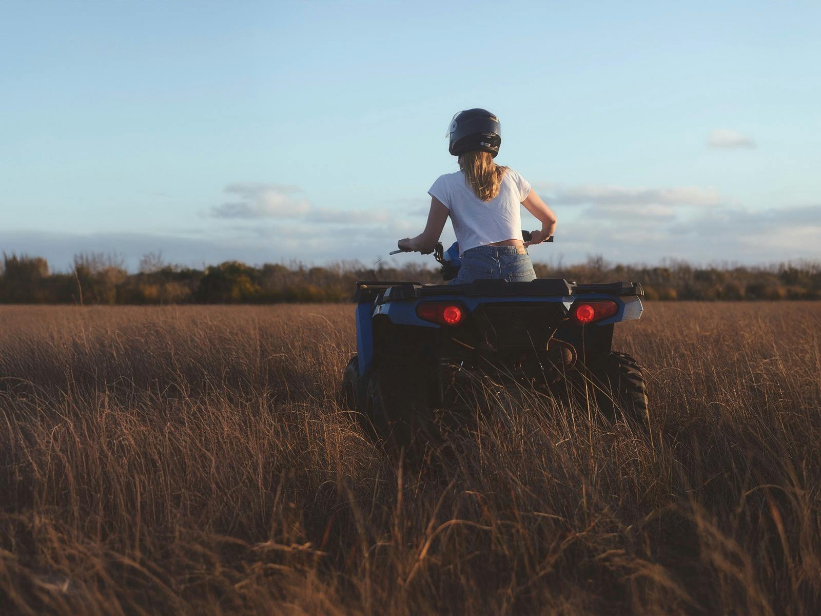 Girl on quadbike
