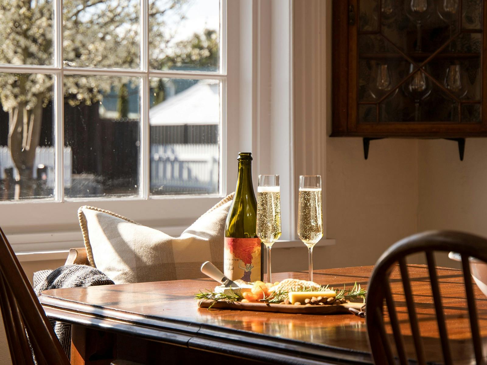 Starry soaks, roaring fires, cheese and wine image