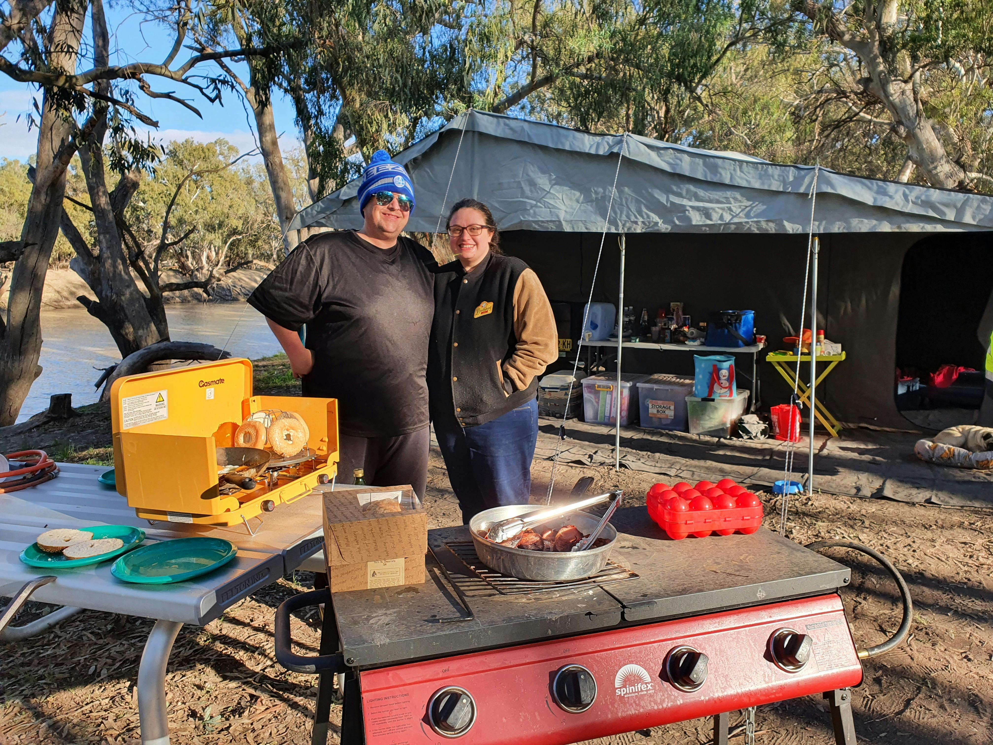 All set up and ready to relax