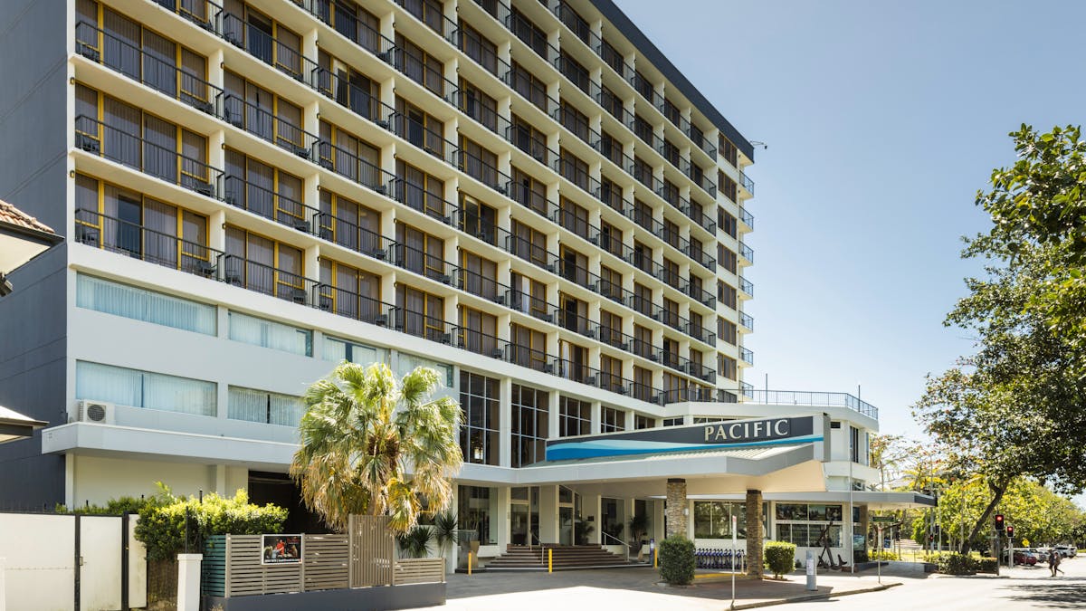Exterior of Pacific Hotel Cairns