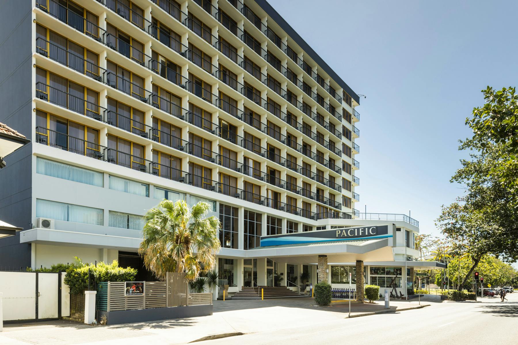 Exterior of Pacific Hotel Cairns