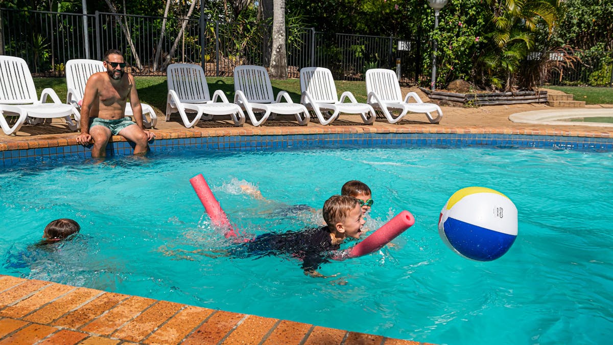Family fun at Kellys Beach Resort, Bargara