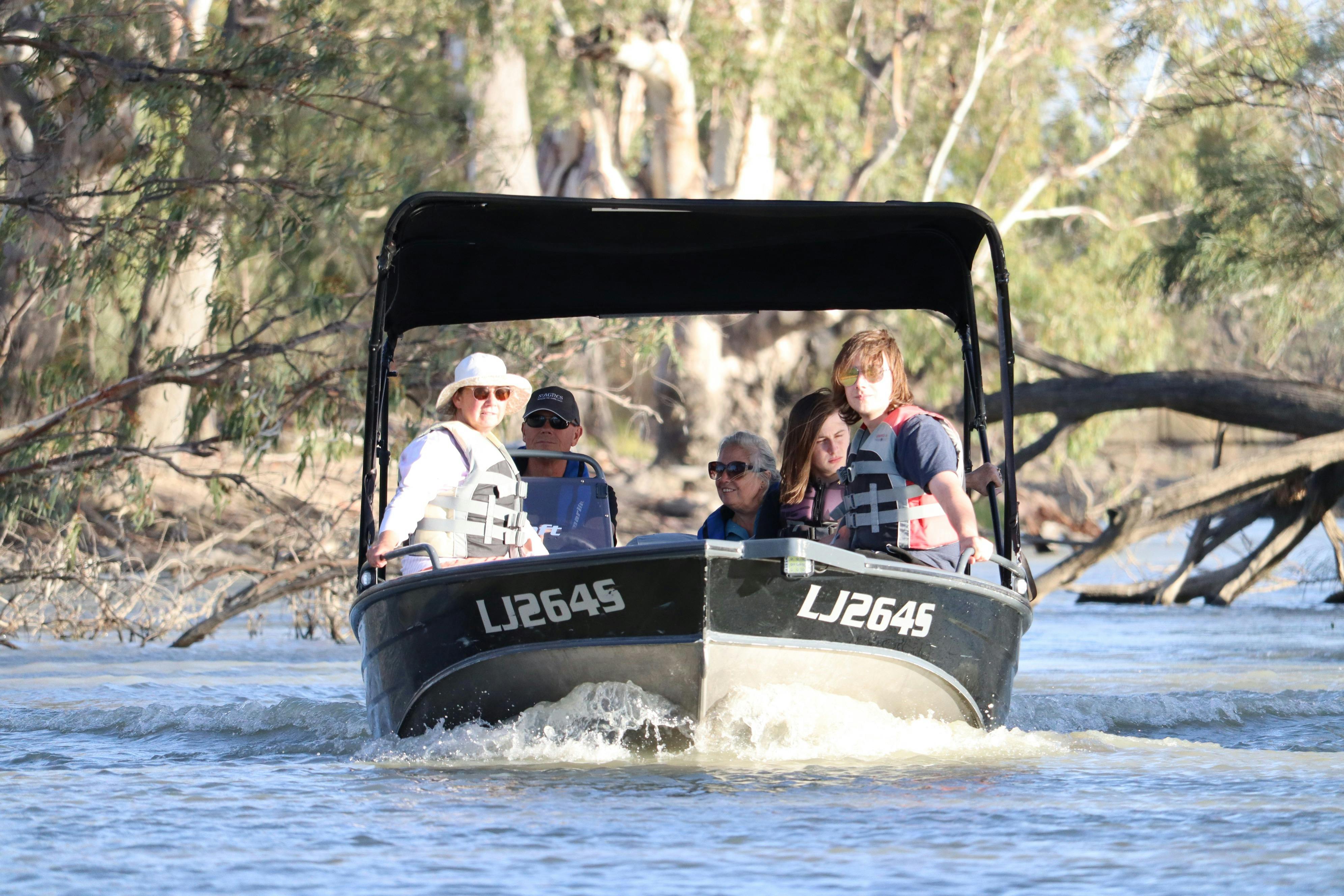 The serenity and rugged landscapes we experience on our creek & backwater tours in the Riverland.
