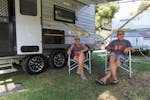 Caravanners at BIG4 Wagga Wagga Holiday Park in Wagga Wagga