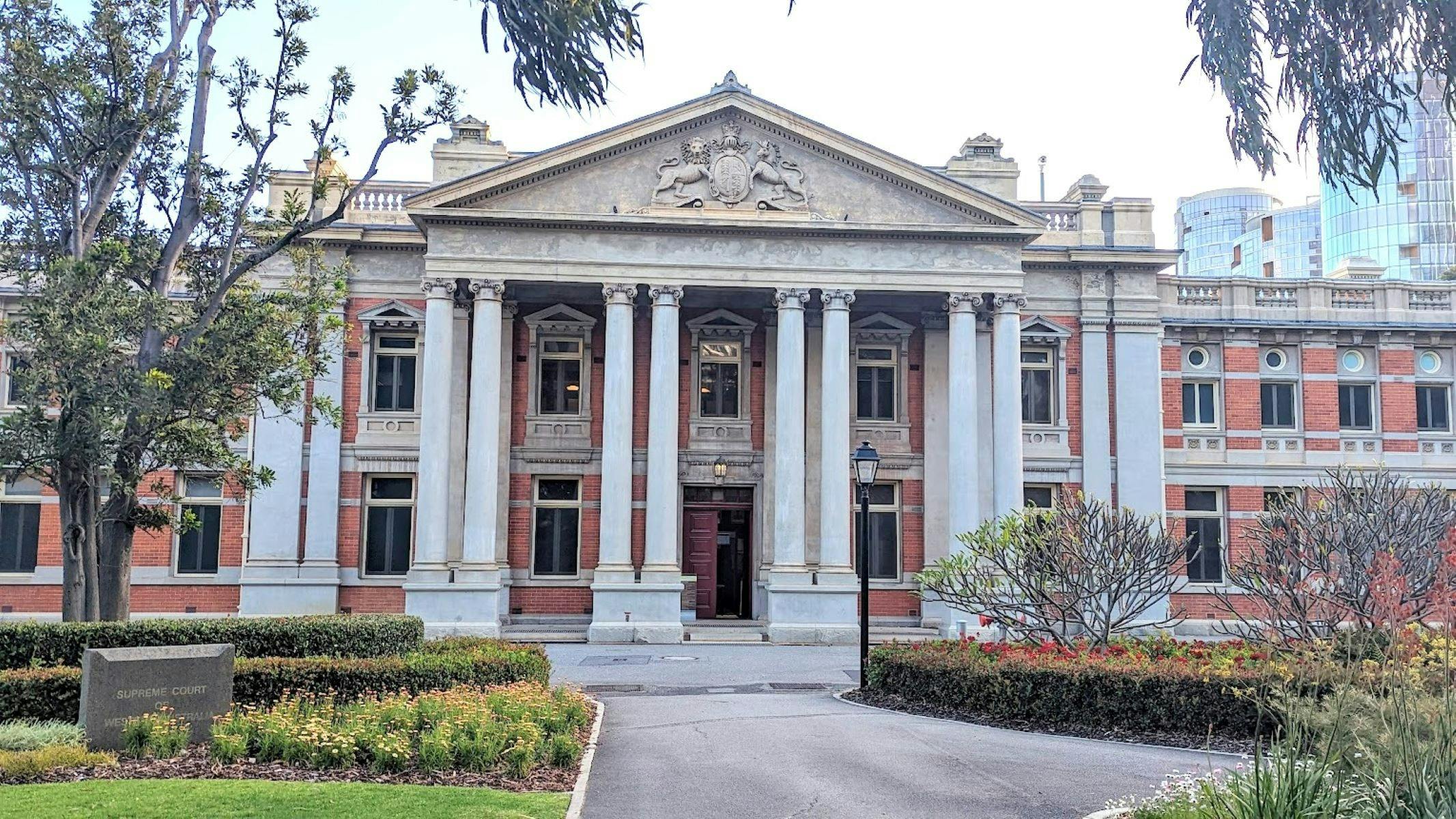 Facade of Western Australia's Supreme Court built in 1903