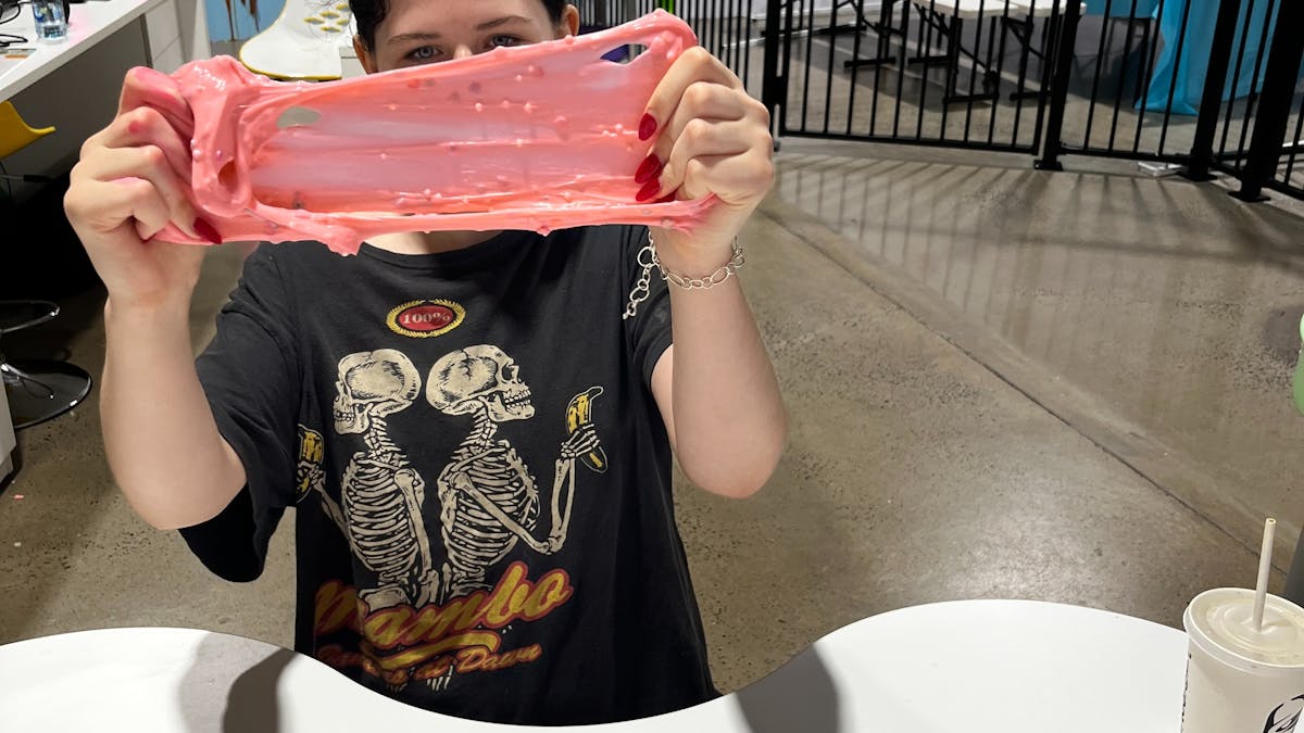 Custom slime looking great when strectched