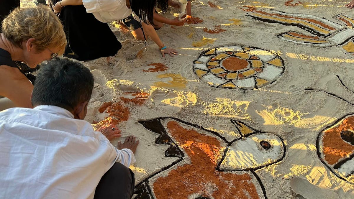 Butchulla sand art