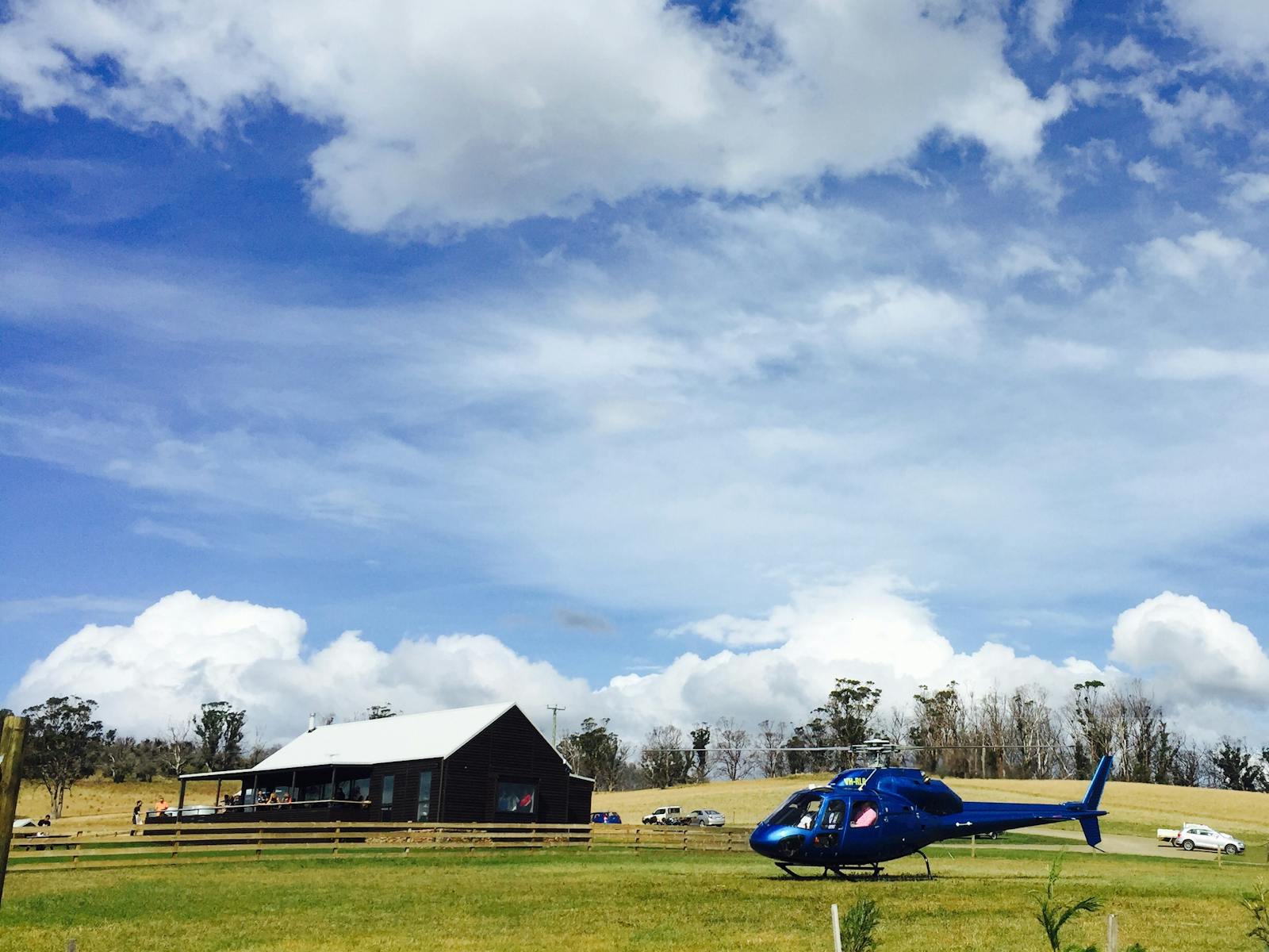 Arrive by helicopter, sea plane or coach. Only 35 mins drive from Hobart Airport.