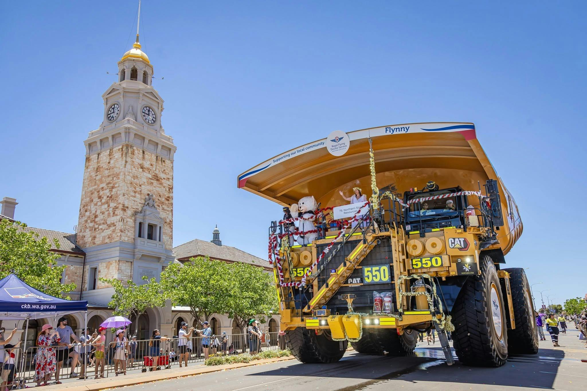 Haul Pack Truck in the St Barbs Parade Festival