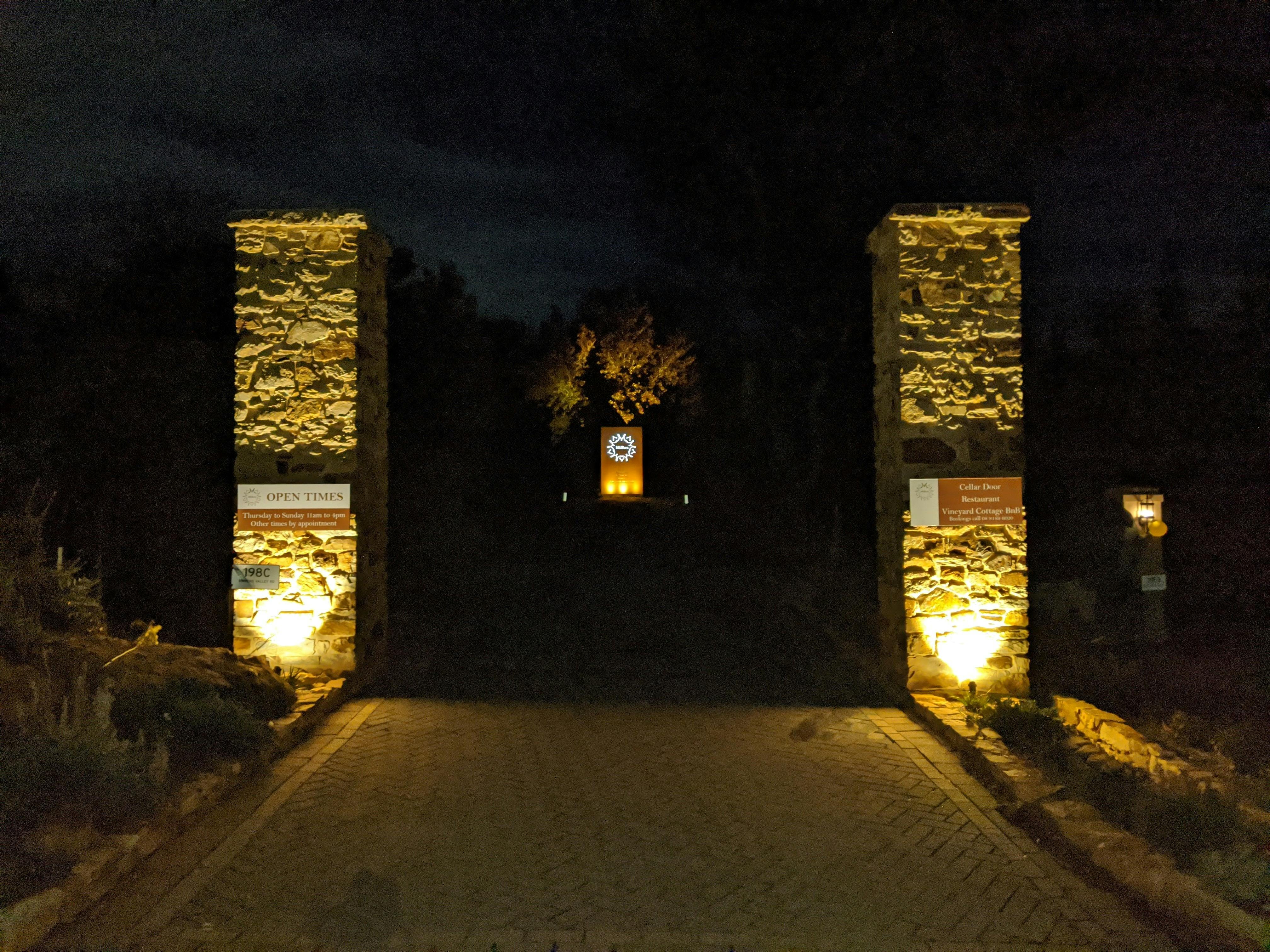 Mt Bera Cellar Door entry from Torrens Valley Rd