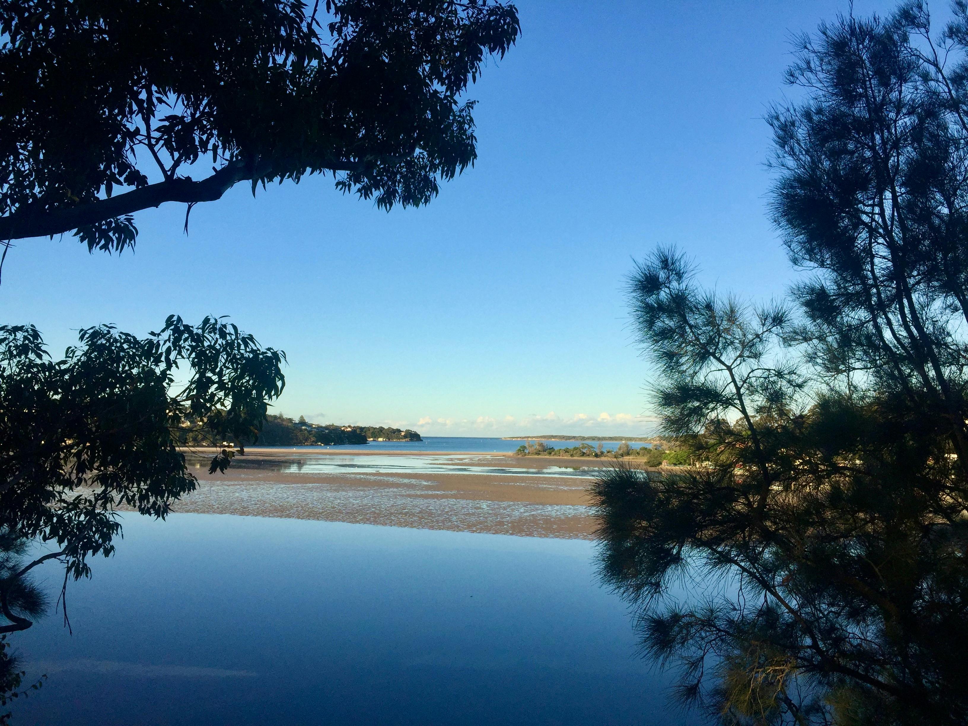 Water view on a section of the walk