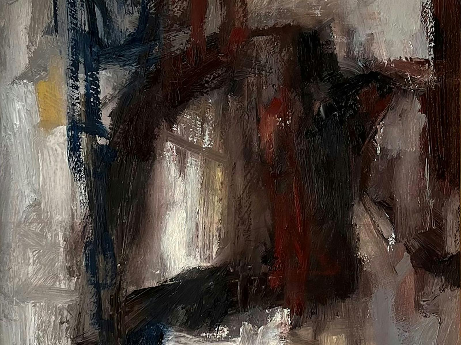 Conformity Caught Here, Oil on board