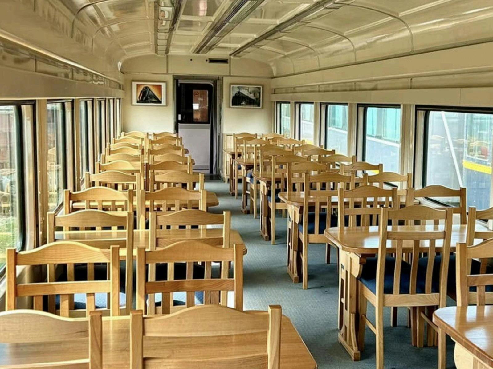 Dining area used on Dining & Brunch Trains