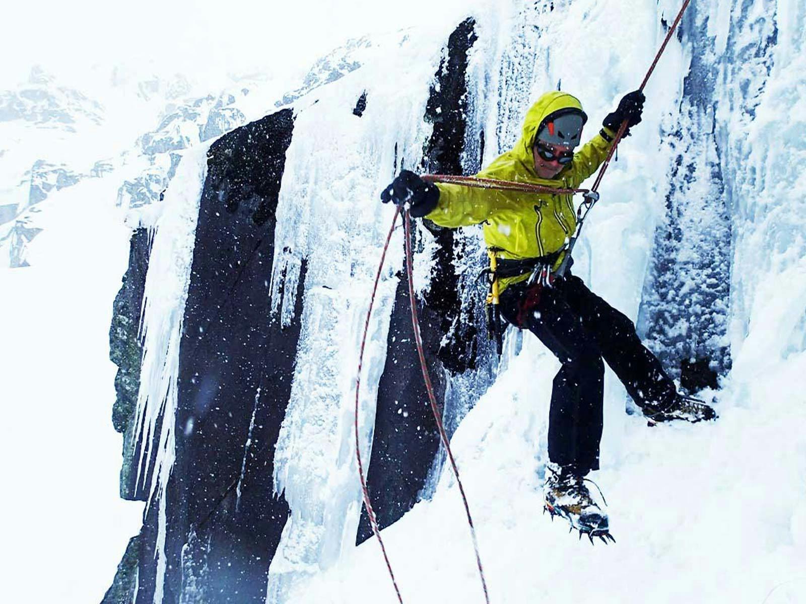 Ice Climbing at Blue Lake