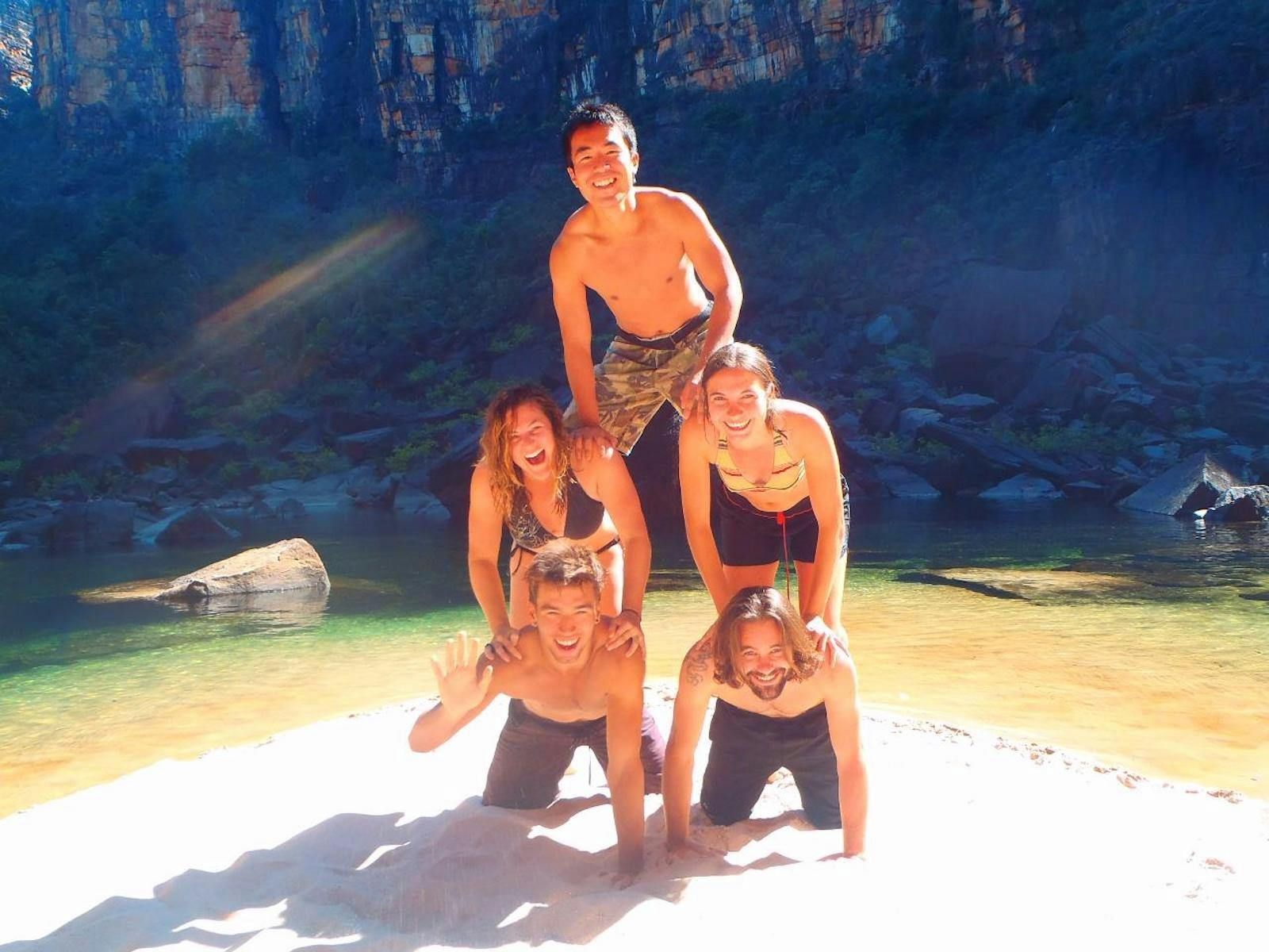 Territory Expeditions guests at Jim Jim Falls
