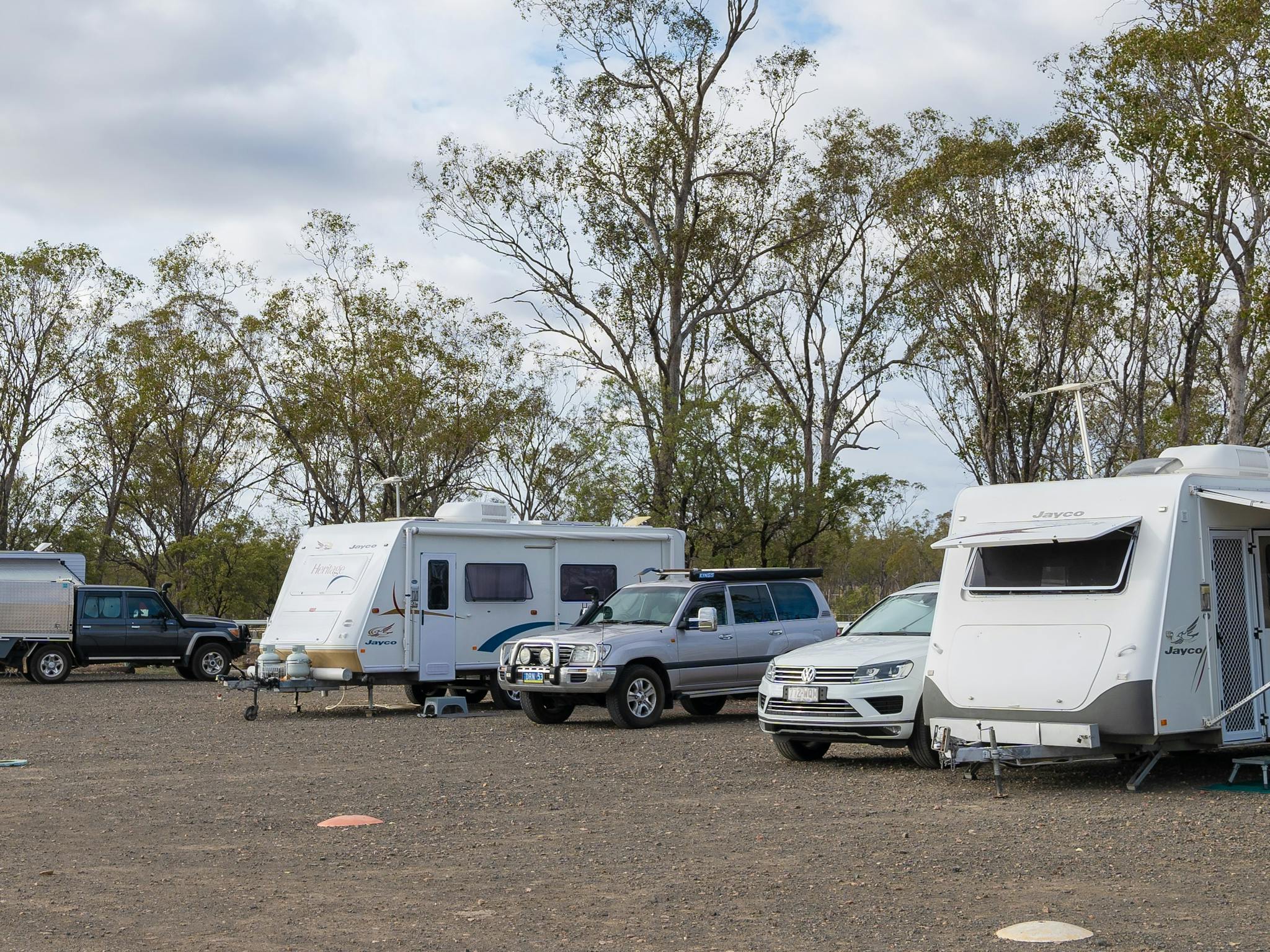 Camping at Possum Park powered sites, Injune Qld. Camping at Possum Park powered sites, Injune Qld.