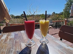 Coco Loco and Berry Go Round Smoothie
