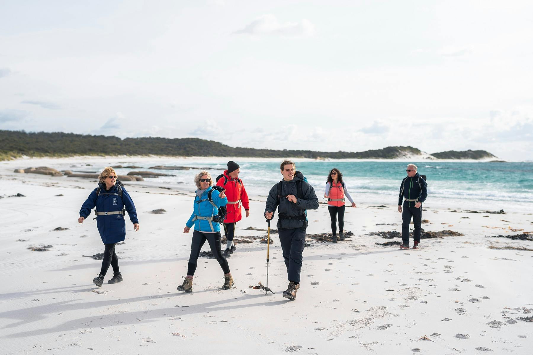 Bay of Fires Lodge Walk group