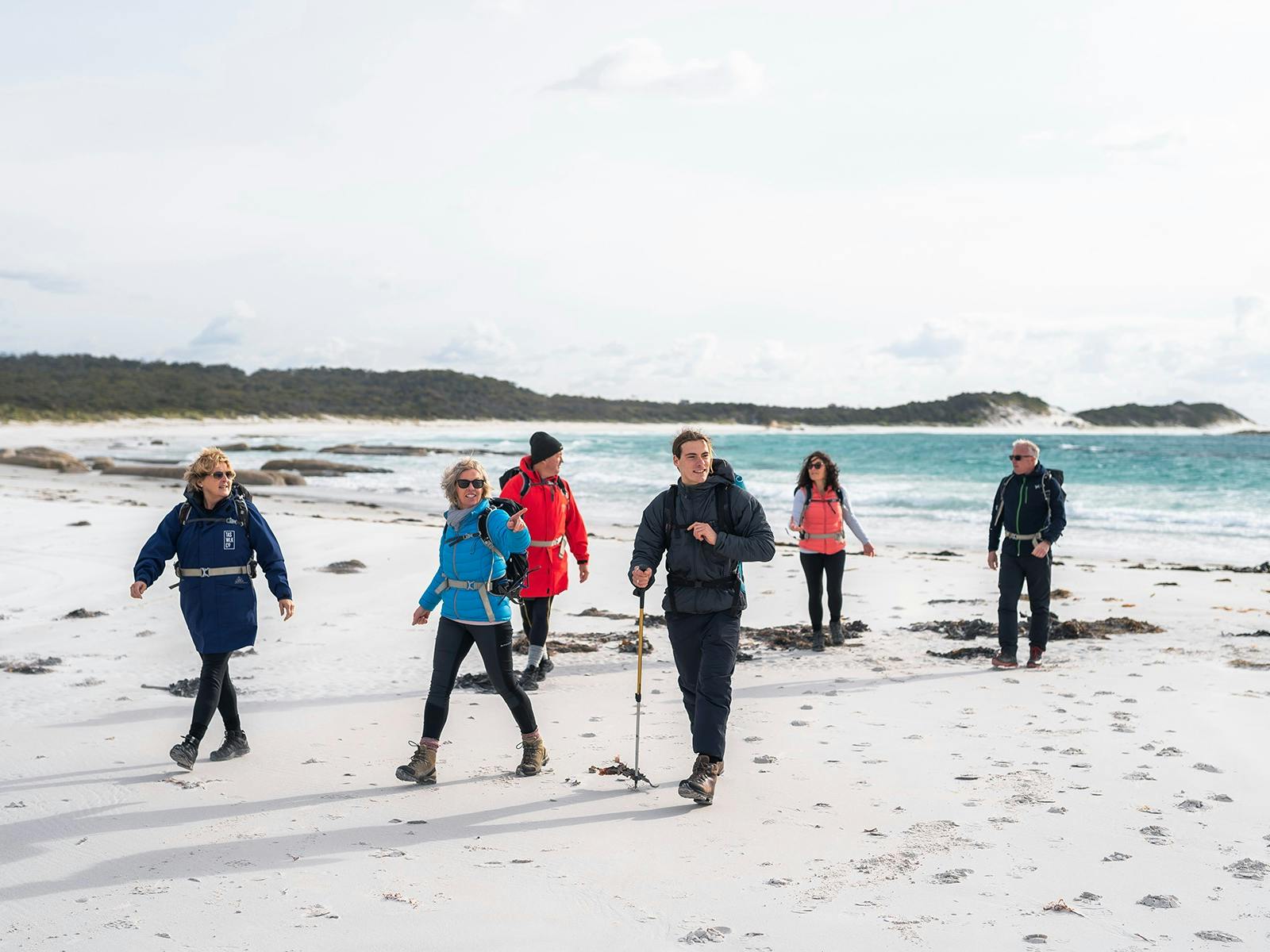 Bay of Fires Lodge Walk group