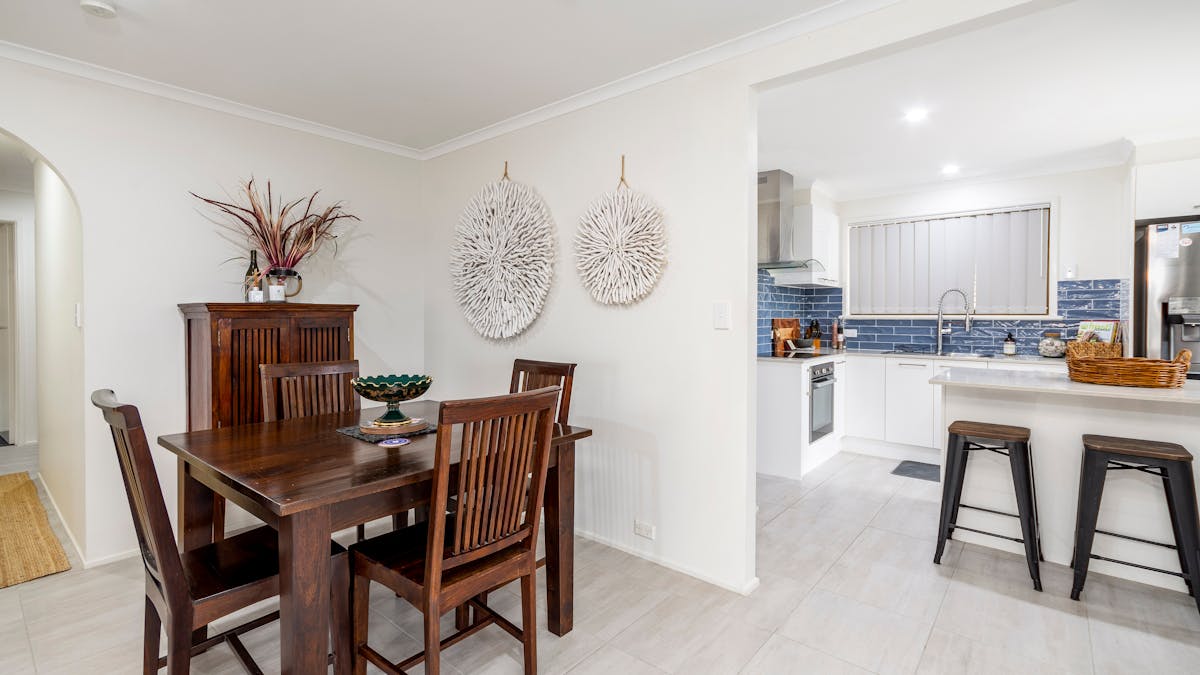 Dining and kitchen