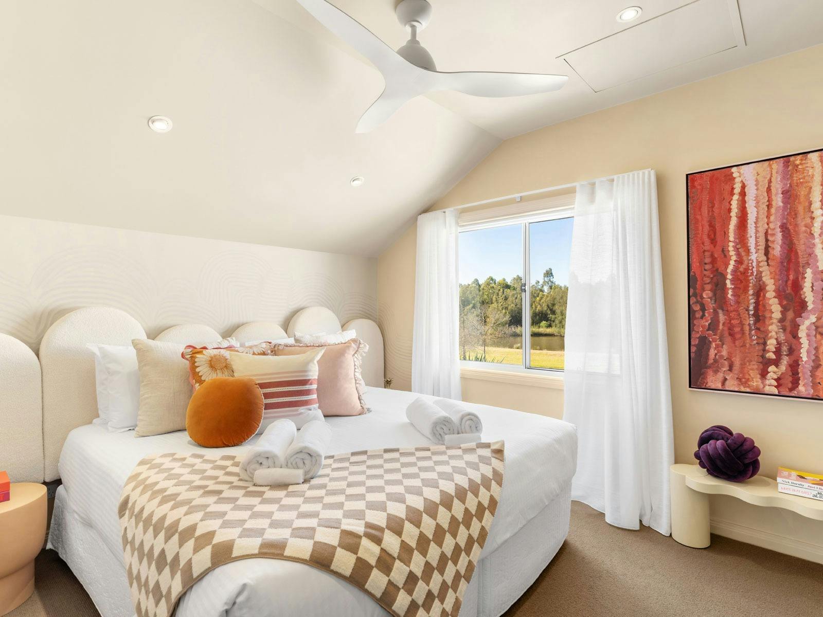 The Lake House upstairs bedroom