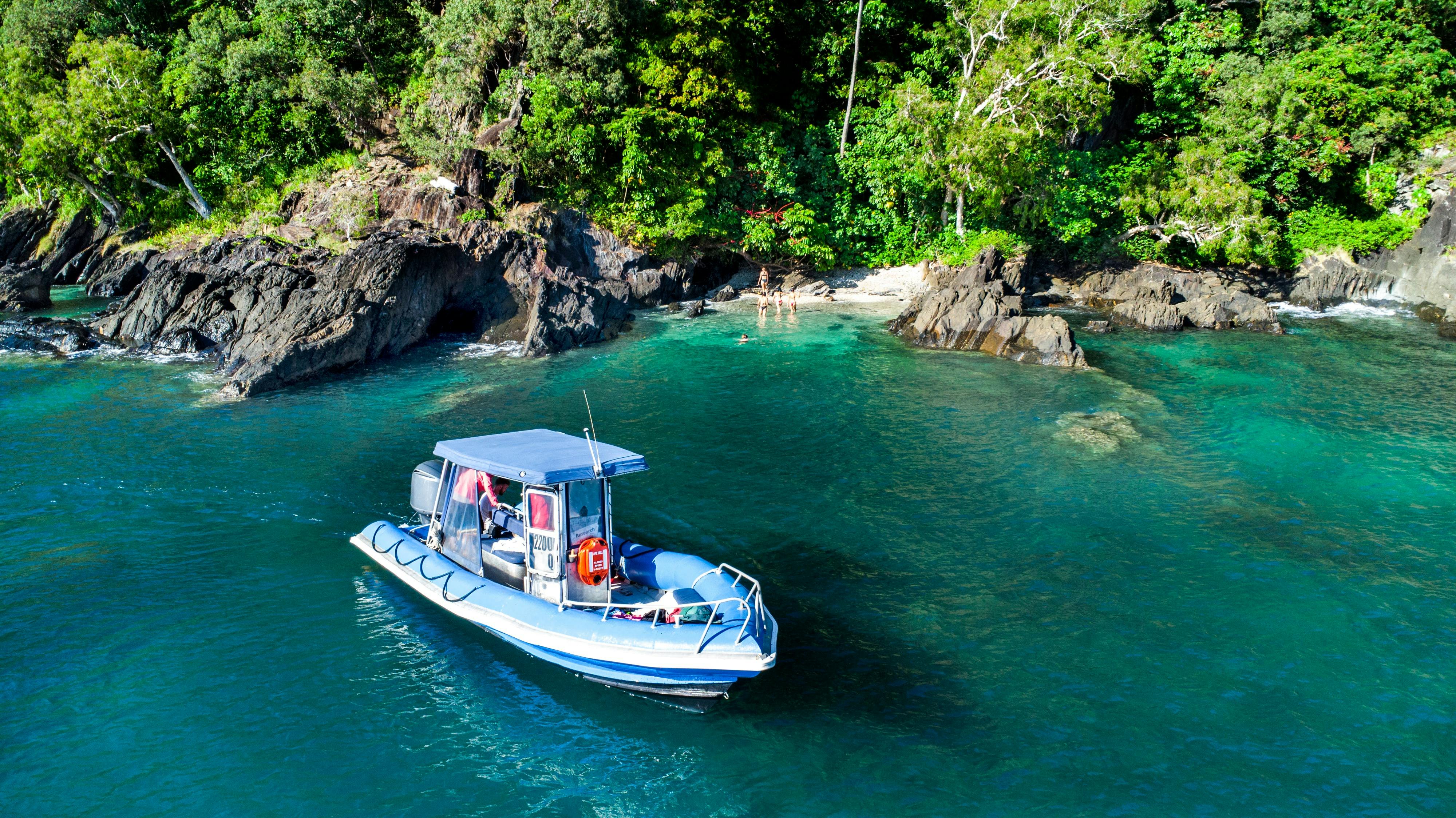 beautiful coves litter Dunk Island