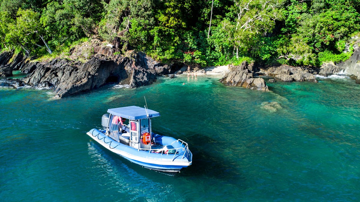 beautiful coves litter Dunk Island