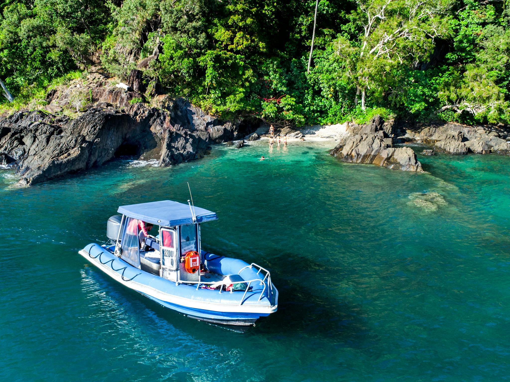 beautiful coves litter Dunk Island