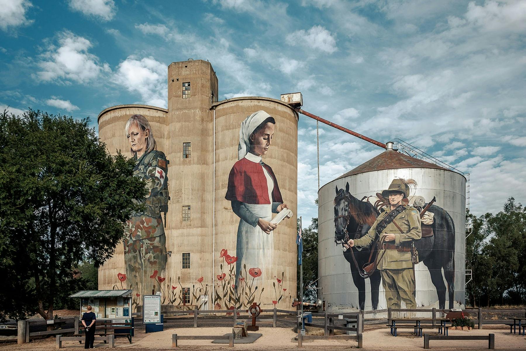 Graincorp Devenish Silos paying respects to our military nurses and the Lighthorsemen