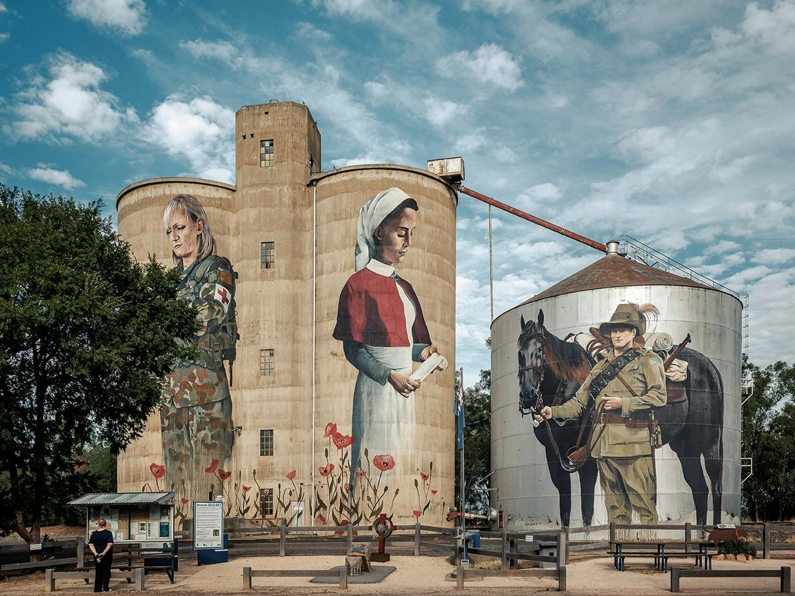 Graincorp Devenish Silos paying respects to our military nurses and the Lighthorsemen