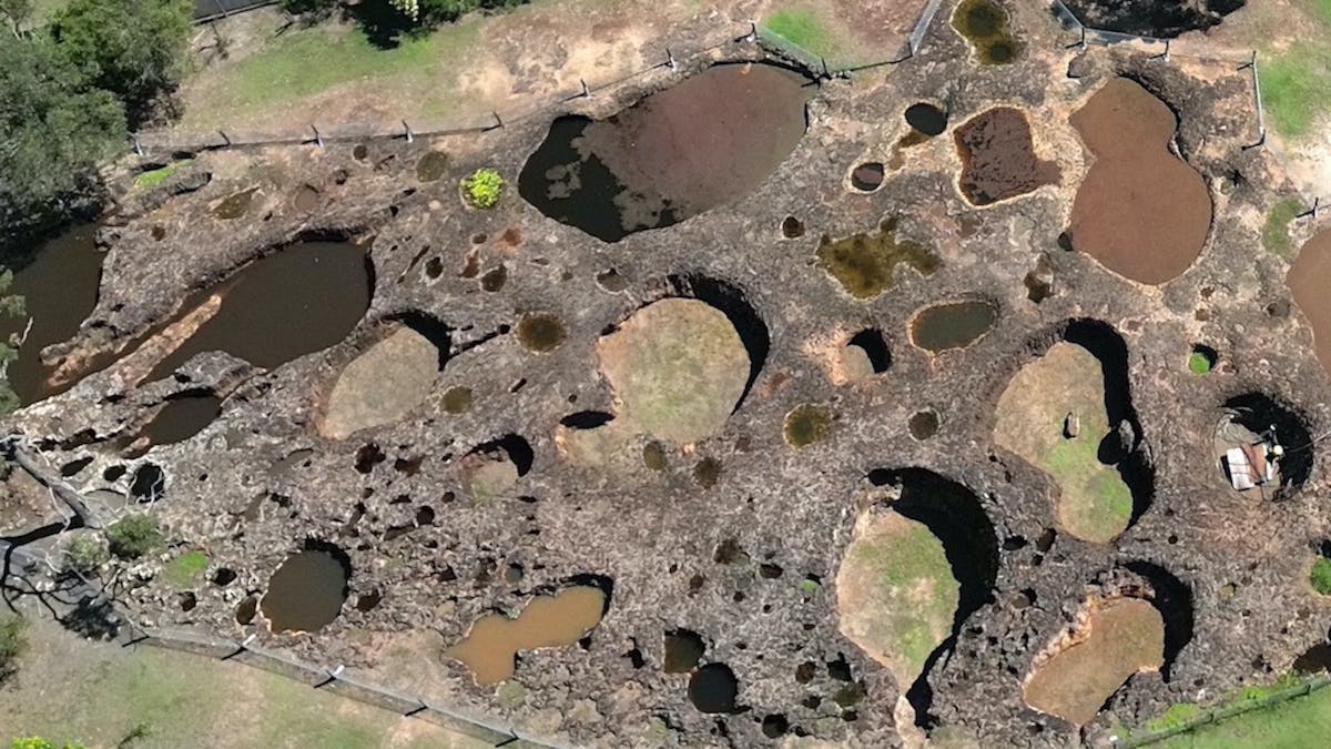 Bird's Eye View of Mystery Craters