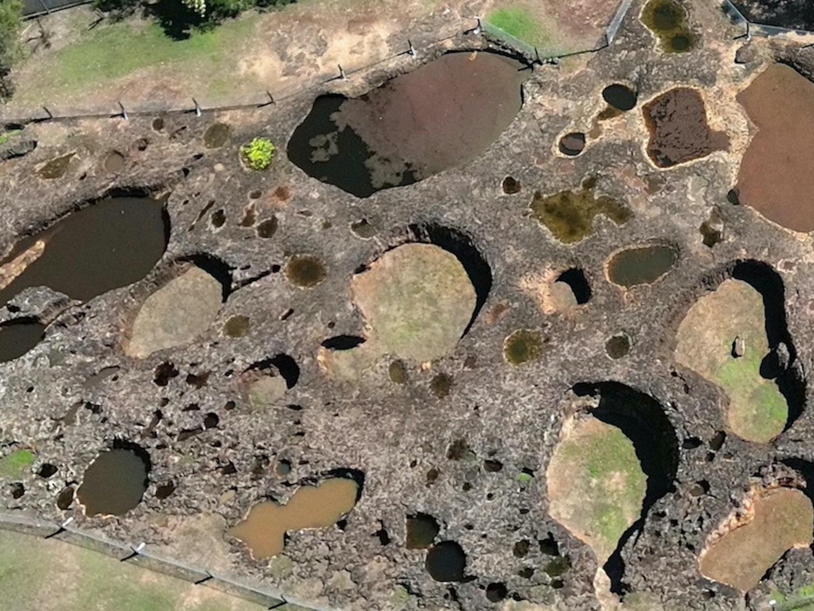 Bird's Eye View of Mystery Craters Bird's Eye View of Mystery Craters