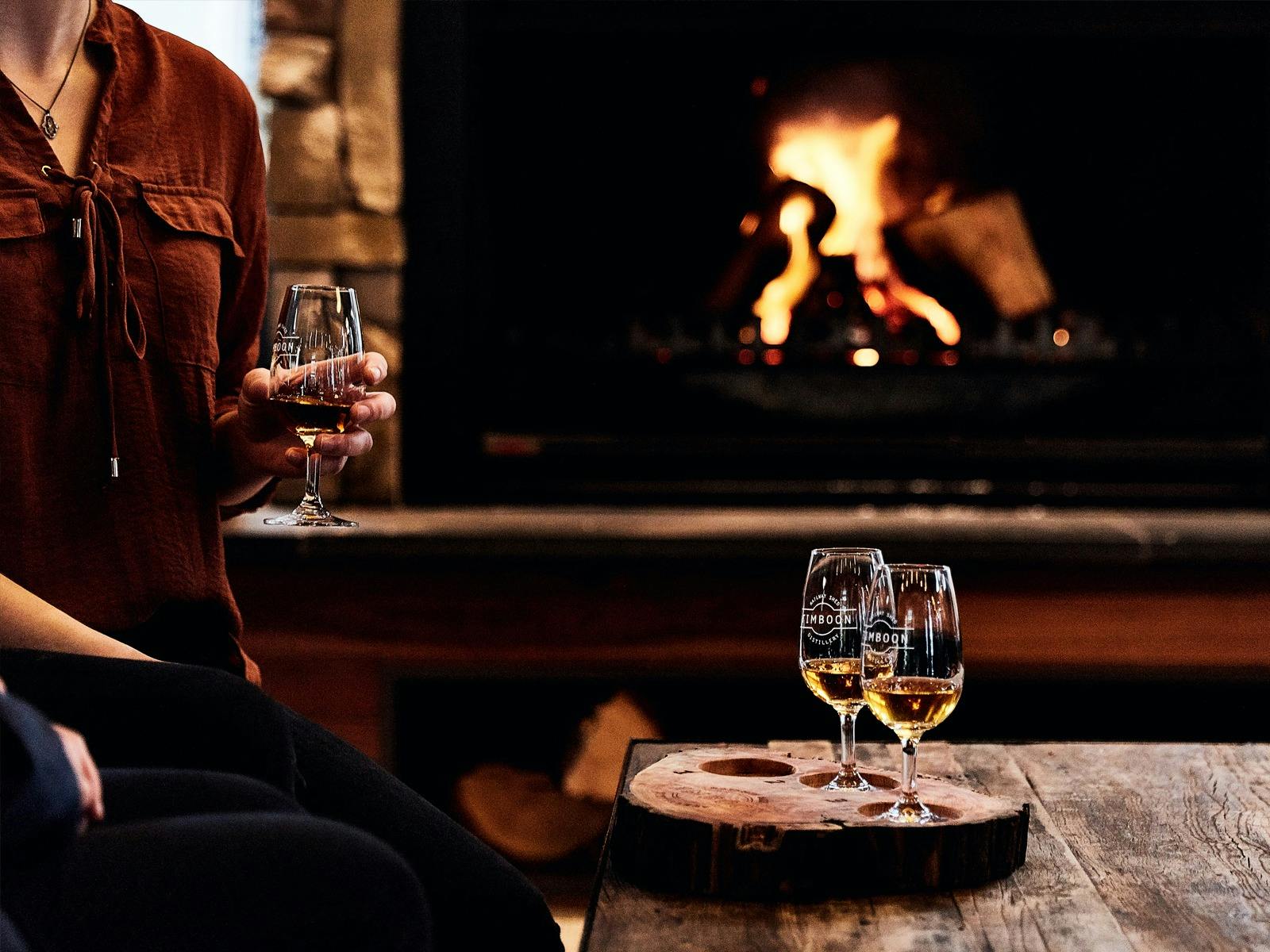 Fireside whisky tasting
