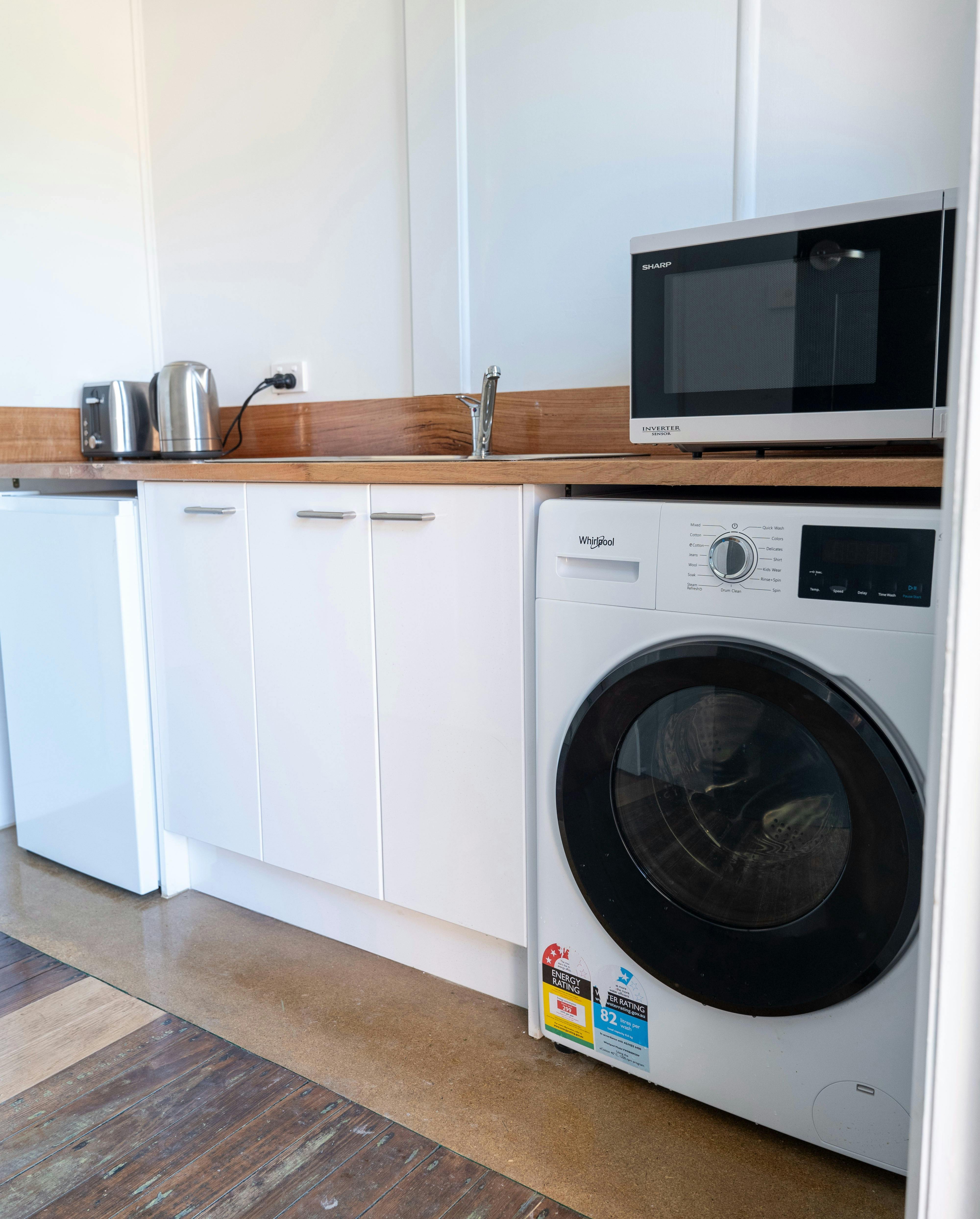 Kitchen and Laundry at Maydena Lodge