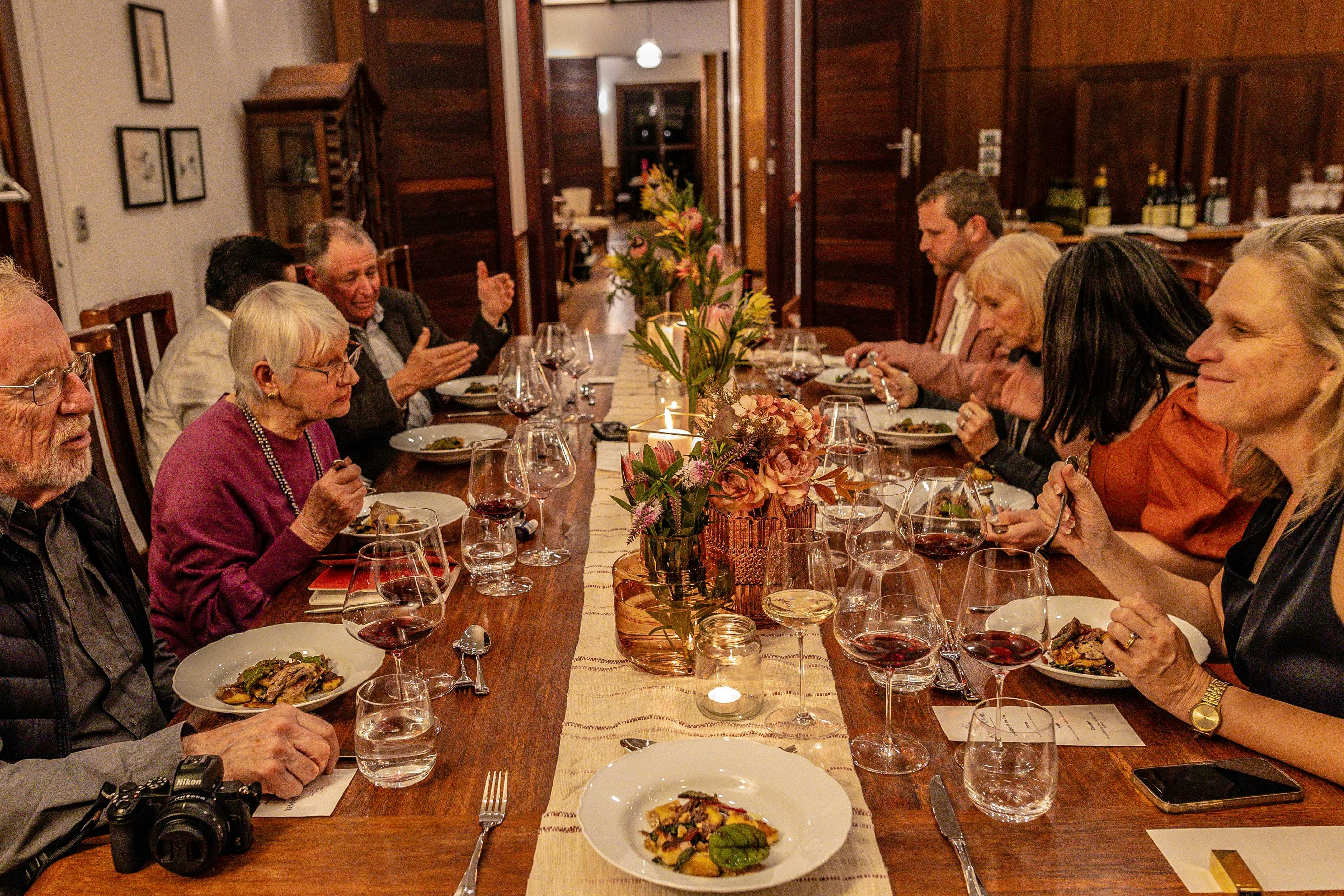 Long table hosted dinner