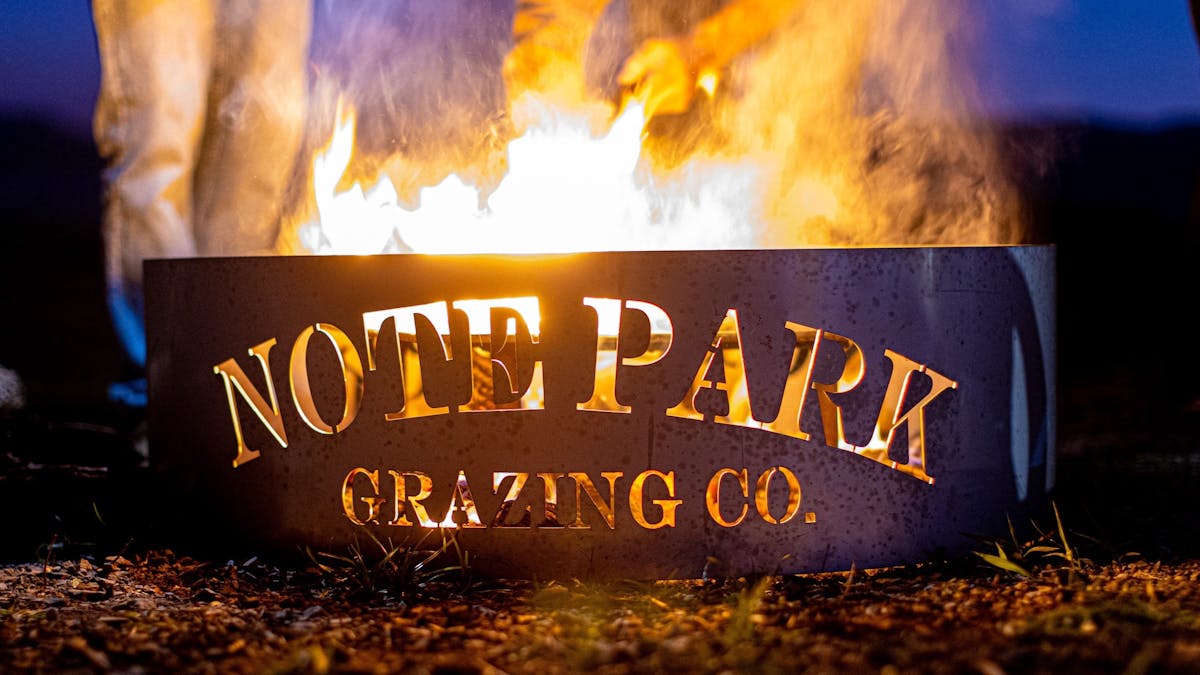 Shared fire pit area