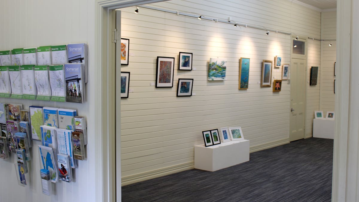Painting hanging on the walls of the Glen Rock Gallery